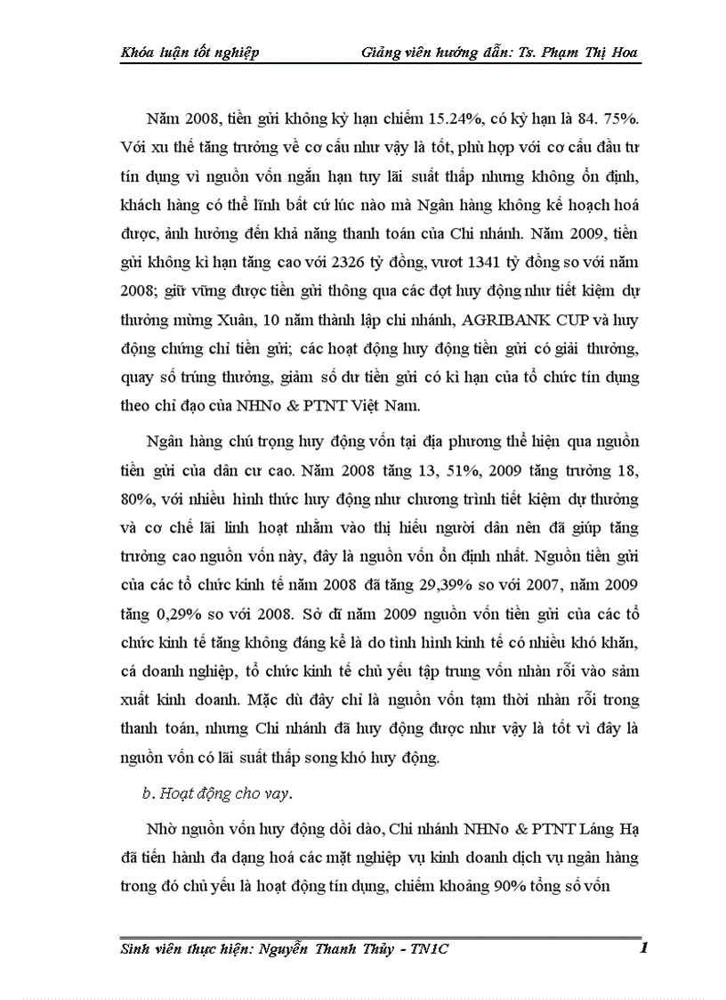 image for page Một số giải pháp phòng ngừa và hạn chế rủi ro tín dụng tại Chi nhánh Ngân hàng nông nghiệp và phát triển nông thôn Láng Hạ 1