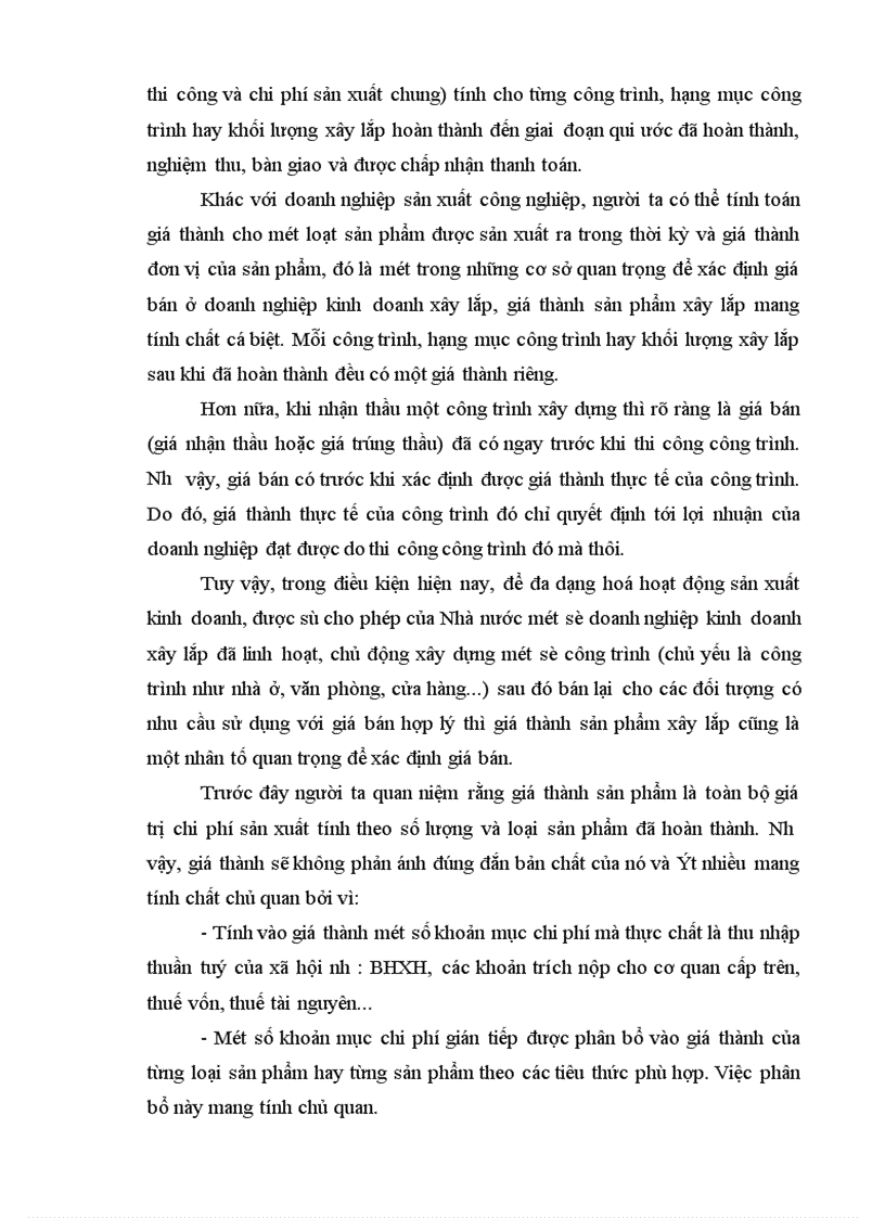 image for page Hoàn thiện hạch toán chi phí sản xuất và tính giá thành sản phẩm xây lắp tại Công ty Xây lắp và Vật tư xây dựng 8 1