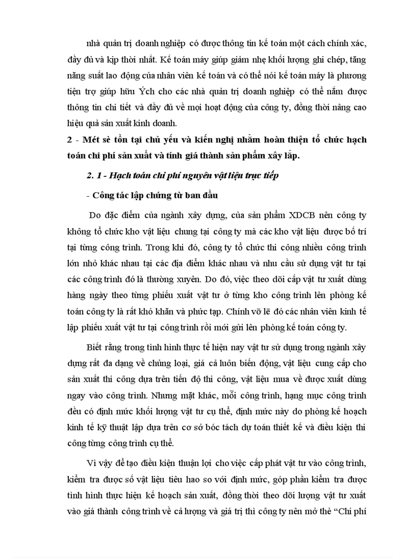 image for page Hoàn thiện hạch toán chi phí sản xuất và tính giá thành sản phẩm xây lắp tại Công ty Xây lắp và Vật tư xây dựng 8 1