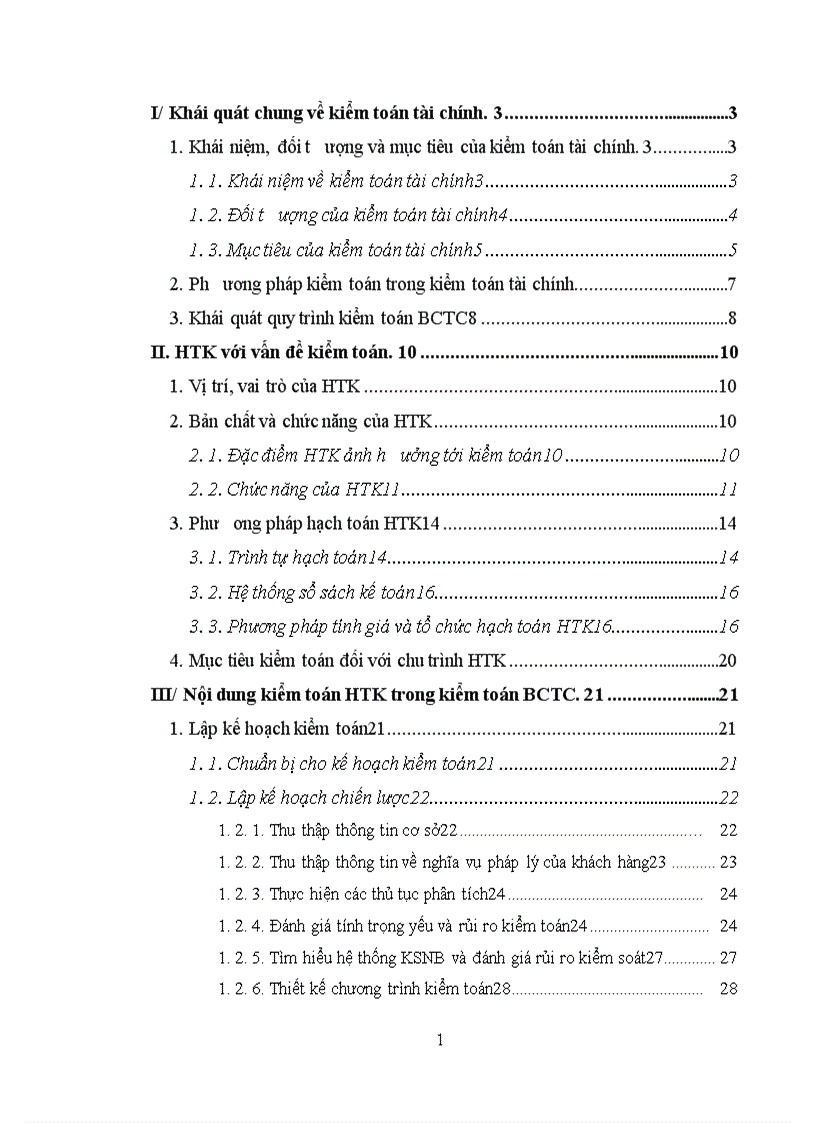 image for page Hoàn thiện quy trình kiểm toán HTK trong kiểm toán BCTC tại Công ty kiểm toán và tư vấn tài chính kế toán AFC Sài Gòn 1