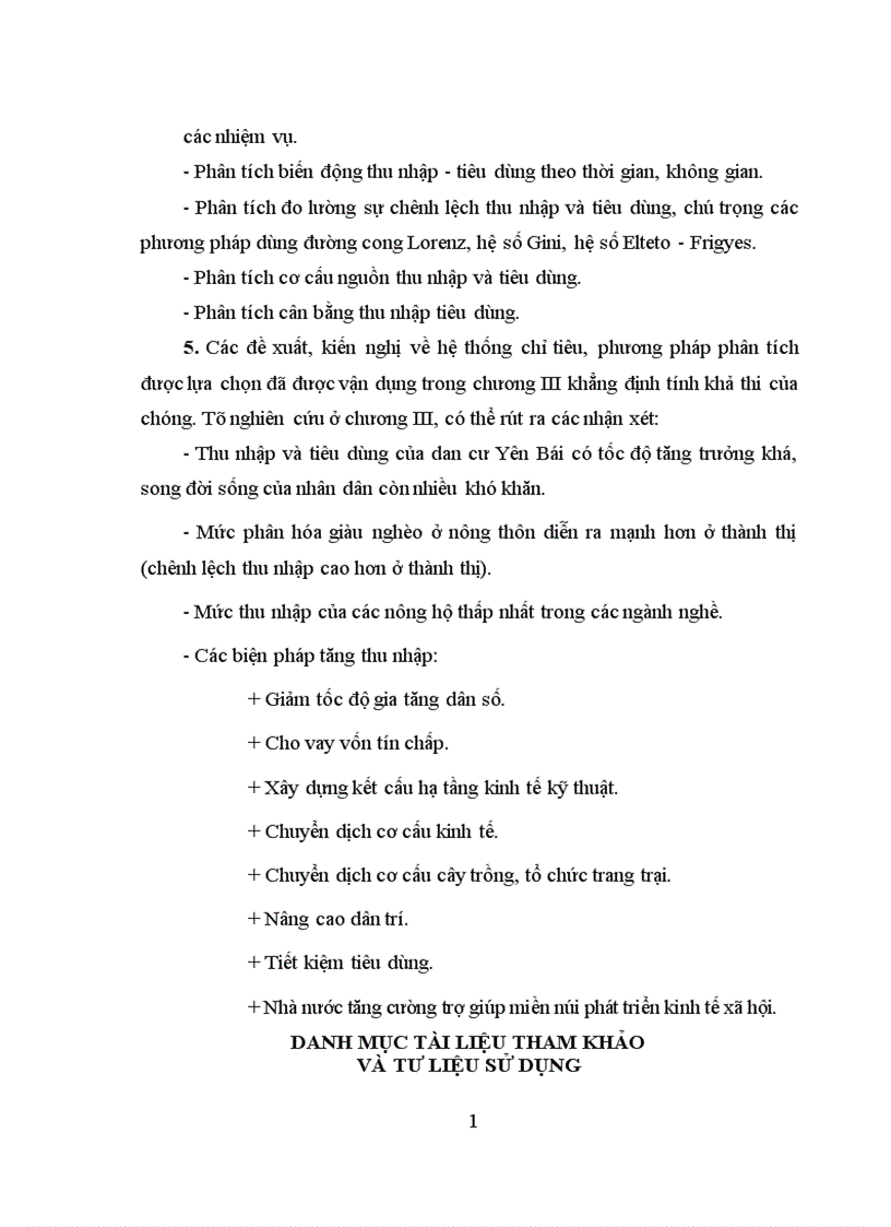 image for page Vận dụng một số phương pháp thống kê để phân tích thu nhập và tiêu dùng của dân cư tỉnh Yên Bái 1
