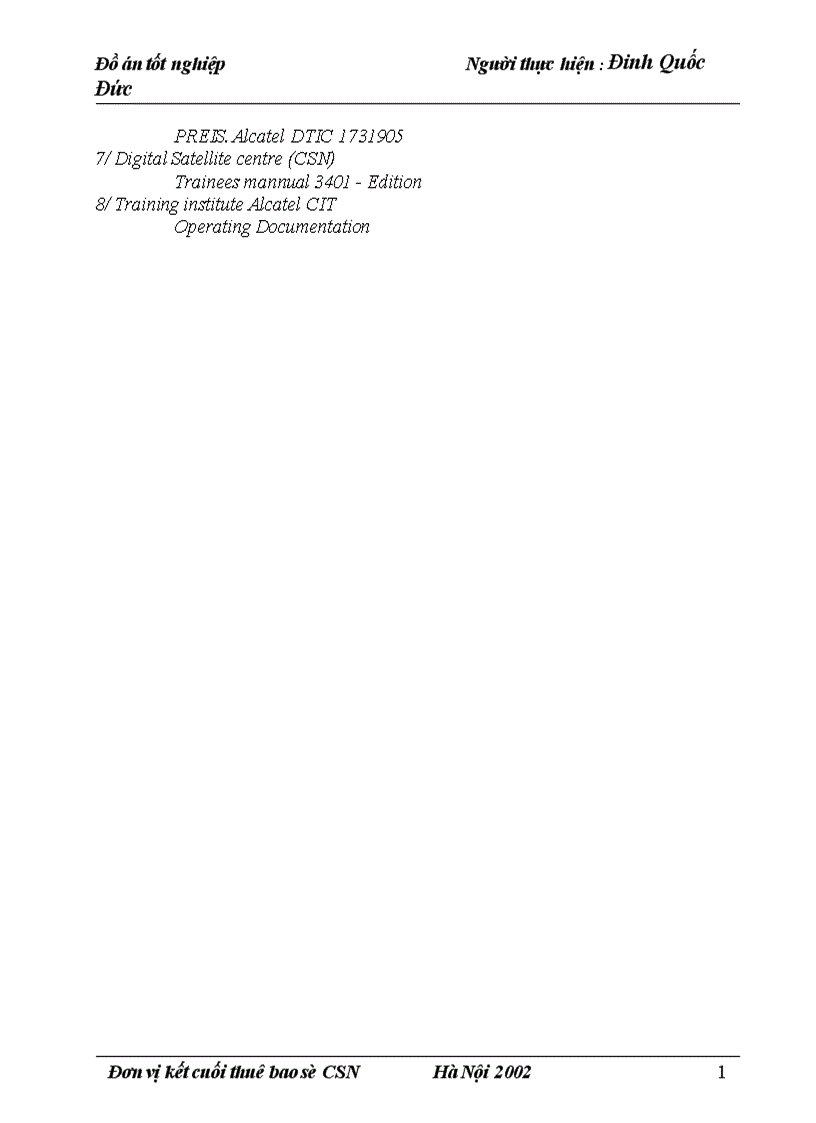 image for page Phân tích khối kết cuối thuê bao số CSN trong tổng đài Alcatel 1000 E10