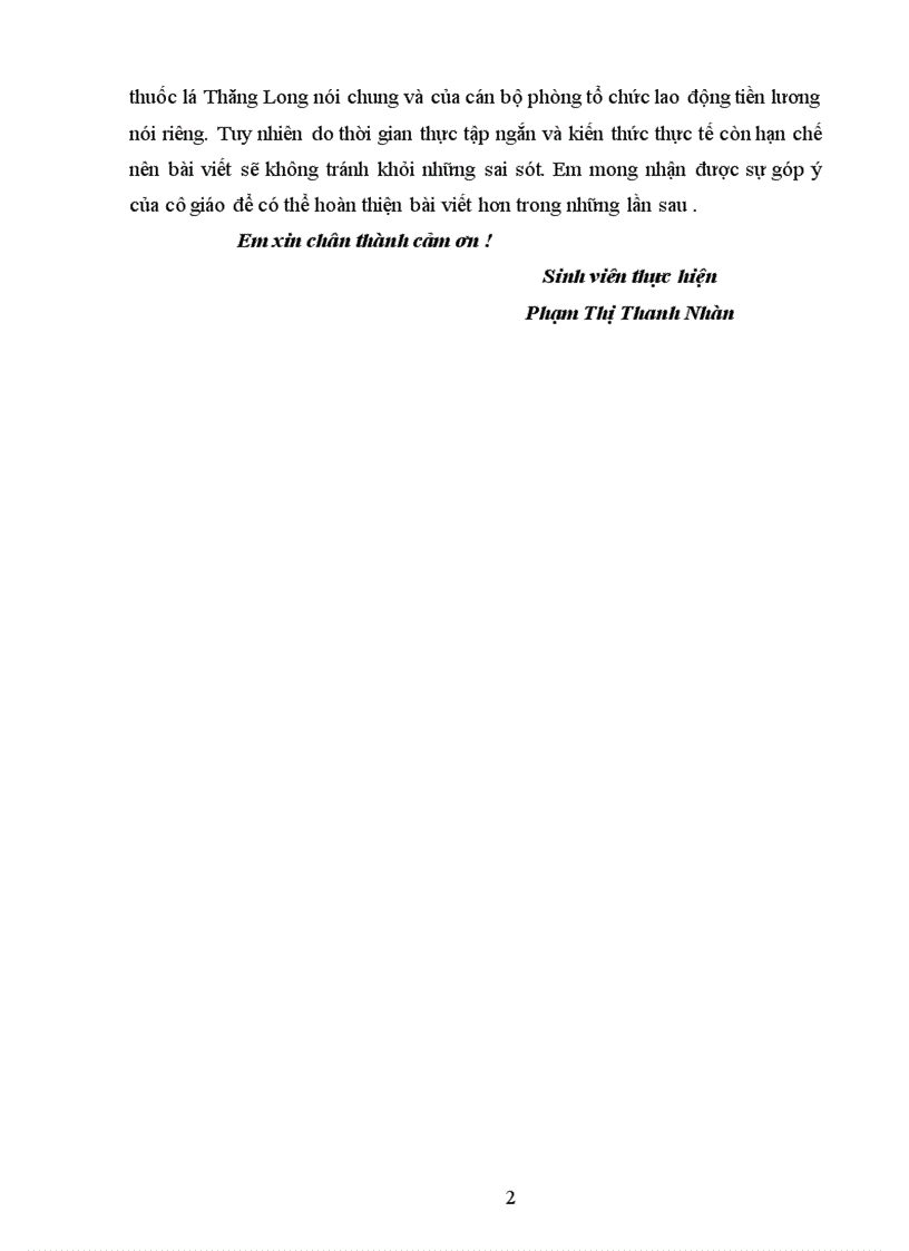 image for page Một số biện pháp nhằm nâng cao hiệu quả của các hình thức trả lương trả công tại Nhà máy thuốc lá Thăng Long 1