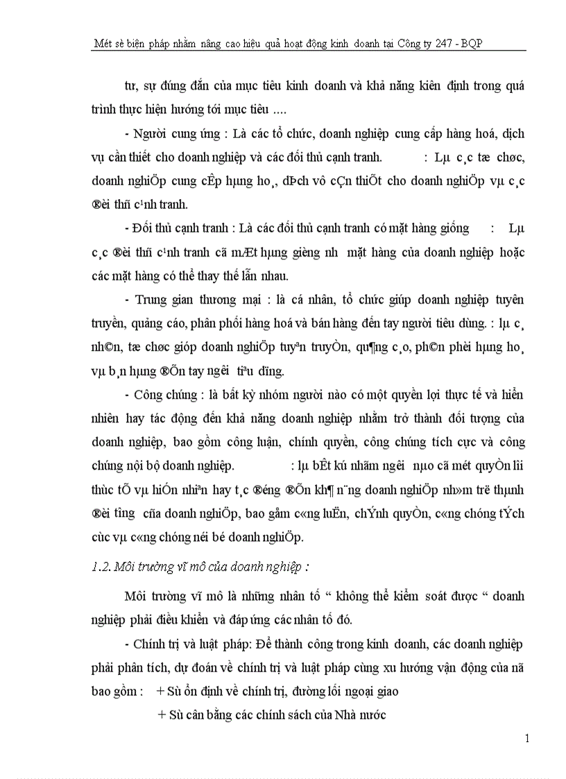 image for page Một số biện pháp nhằm nâng cao hiệu quả hoạt động kinh doanh tại Công ty 247 Bộ quốc phòng 1