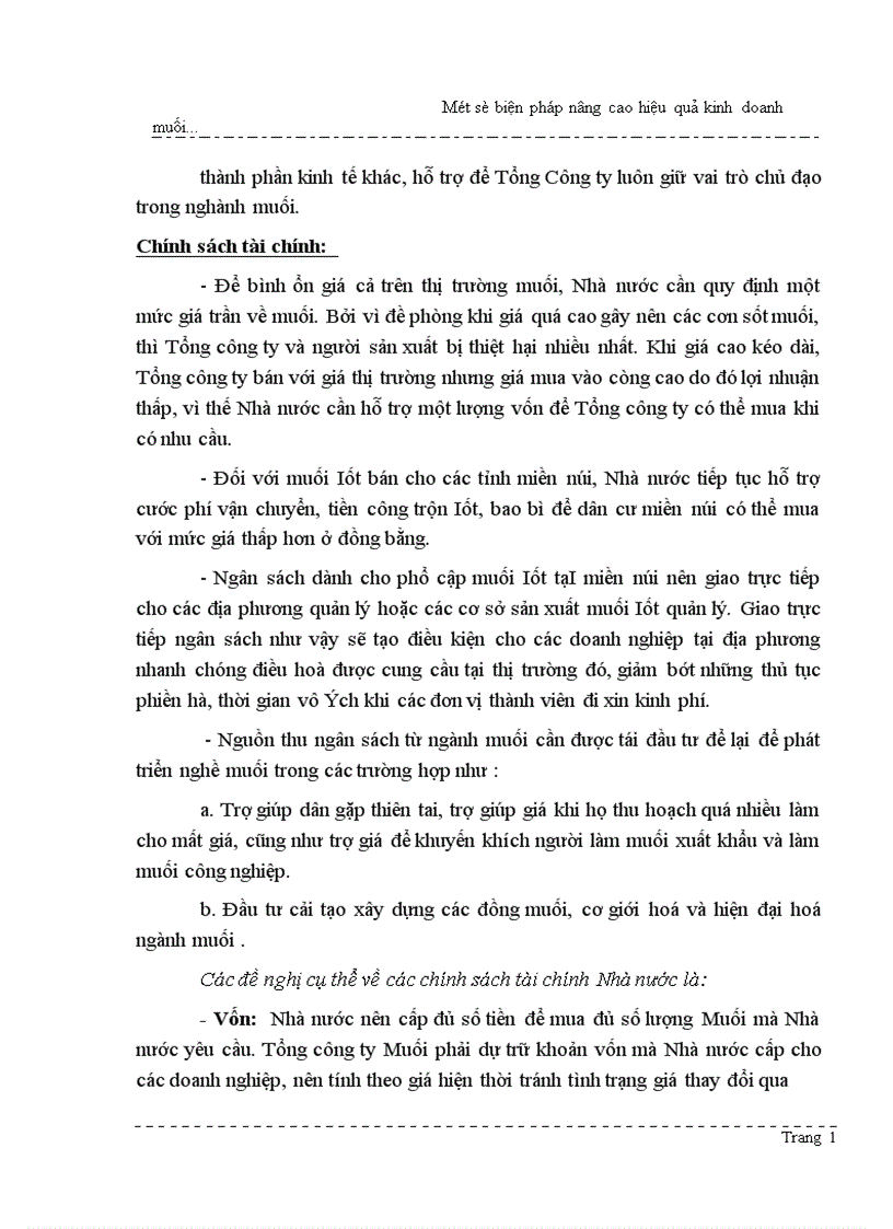 image for page Một số biện pháp góp phần nâng cao hiệu quả kinh doanh muối ở Tổng Công ty Muối Việt Nam 1
