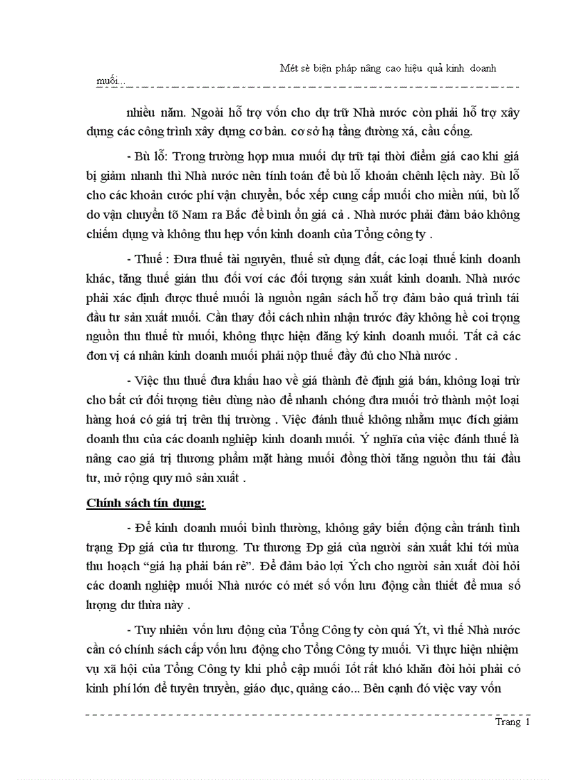 image for page Một số biện pháp góp phần nâng cao hiệu quả kinh doanh muối ở Tổng Công ty Muối Việt Nam 1