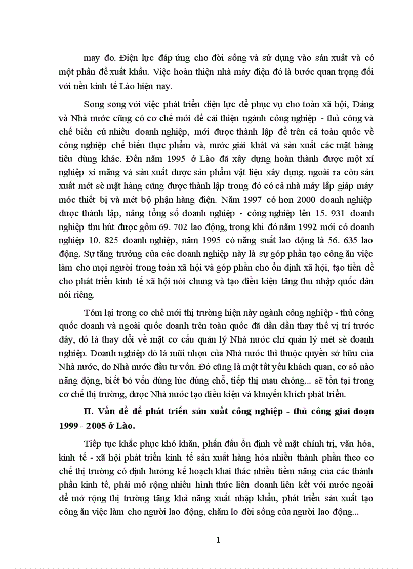 image for page Vận dụng một số phương pháp thống kê để phân tích tình hình phát triển công nghiệp thủ công ở CHDCND Lào giai đoạn 1985 1989 và dự báo giai đoạn 1999 2005 1