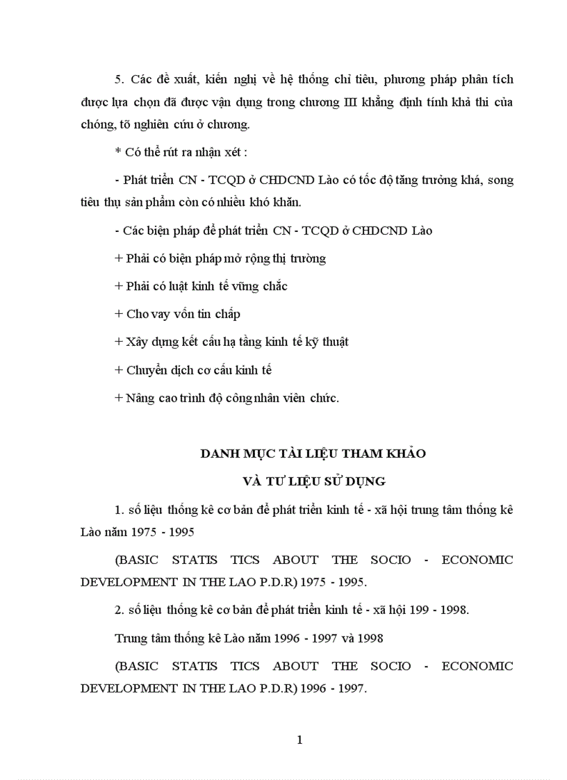 image for page Vận dụng một số phương pháp thống kê để phân tích tình hình phát triển công nghiệp thủ công ở CHDCND Lào giai đoạn 1985 1989 và dự báo giai đoạn 1999 2005 1
