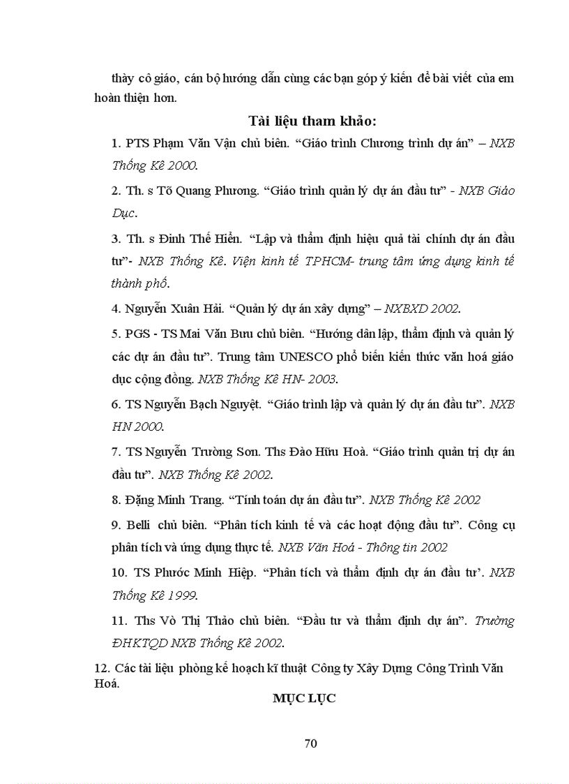 image for page Phương pháp đánh giá hiệu quả tài chính kinh tế xã hội của dự án xây dựng ứng dụng dự án xây dựng tổ hợp nhà cao tầng của Công ty Xây dựng Công trình Văn hoá 1