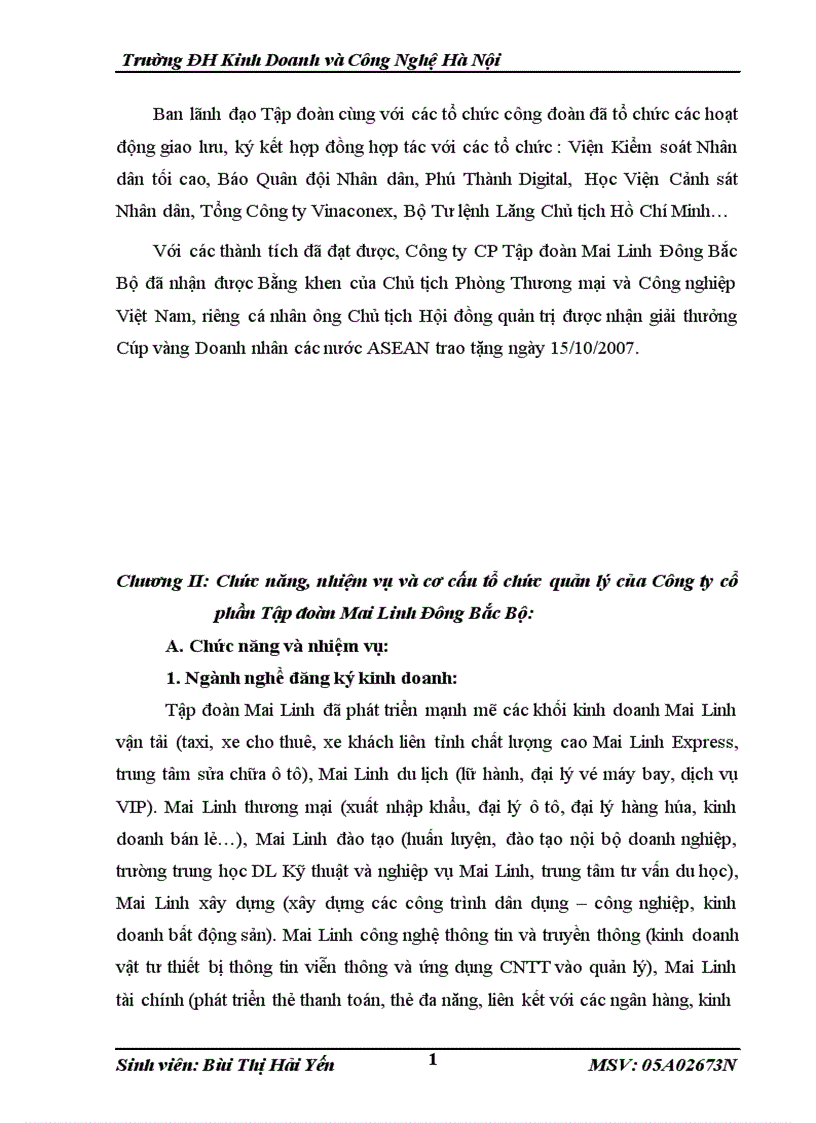 image for page Chiến lược cạnh tranh và thu hút khách hàng của Công ty Cổ phần Mai Linh Đông Bắc Bộ 1