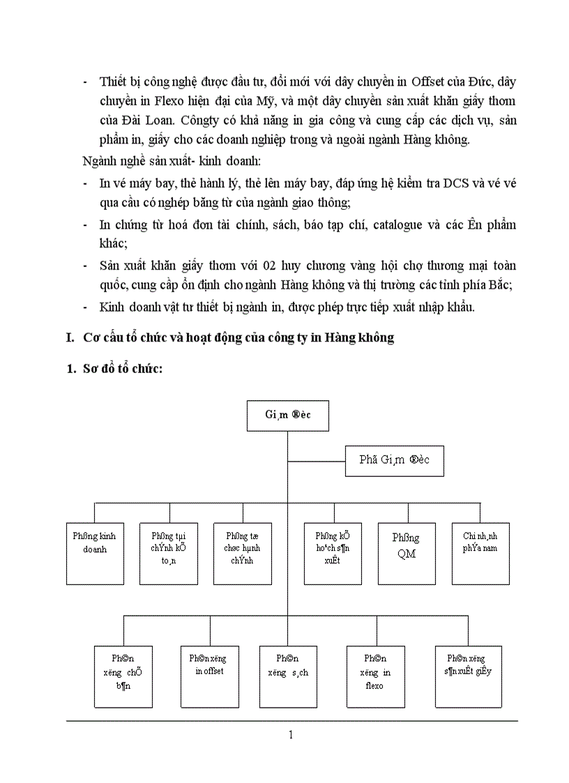 image for page Báo cáo thực tập tại công ty in Hàng không