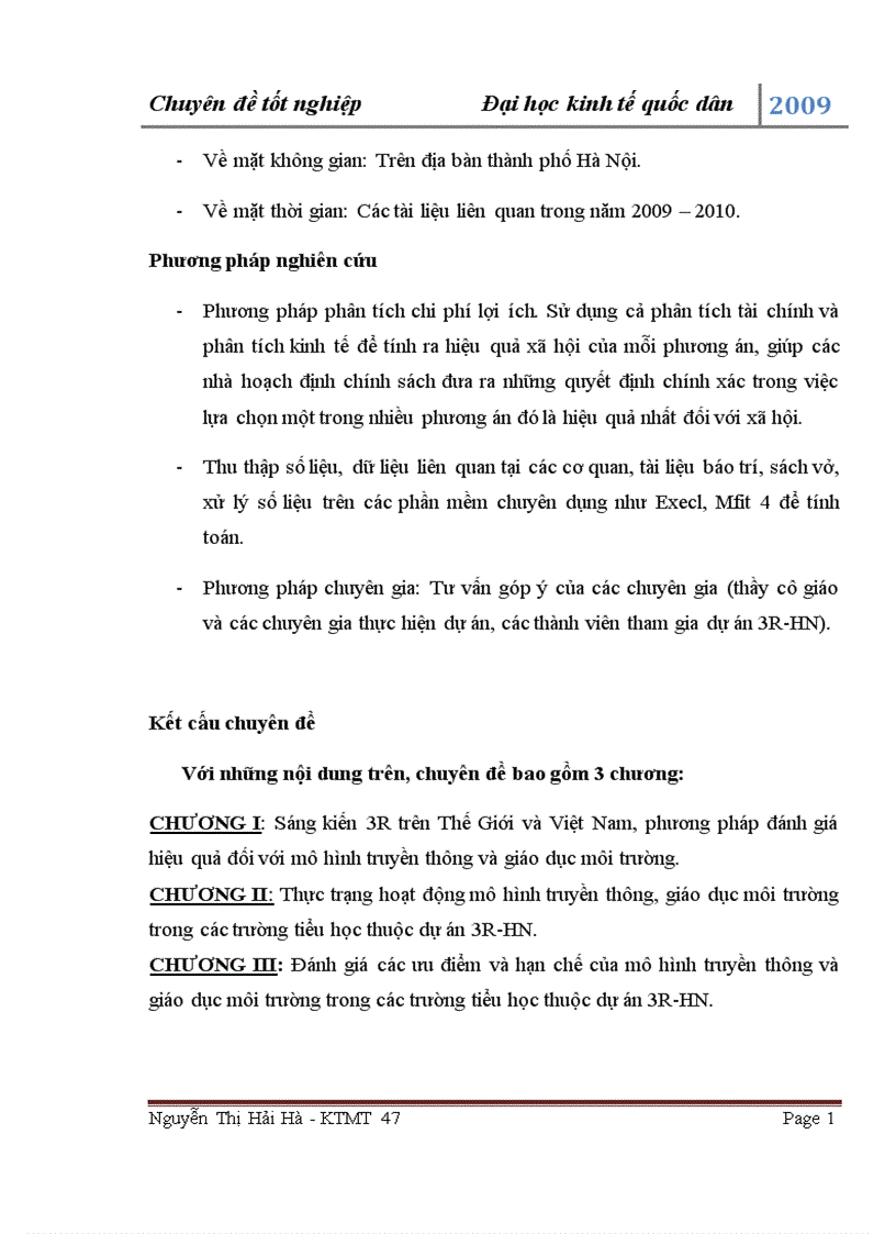 image for page Đánh giá hiệu quả của mô hinh giáo dục môi trường trong các trường tiểu học thuộc dự án 3R HN 1