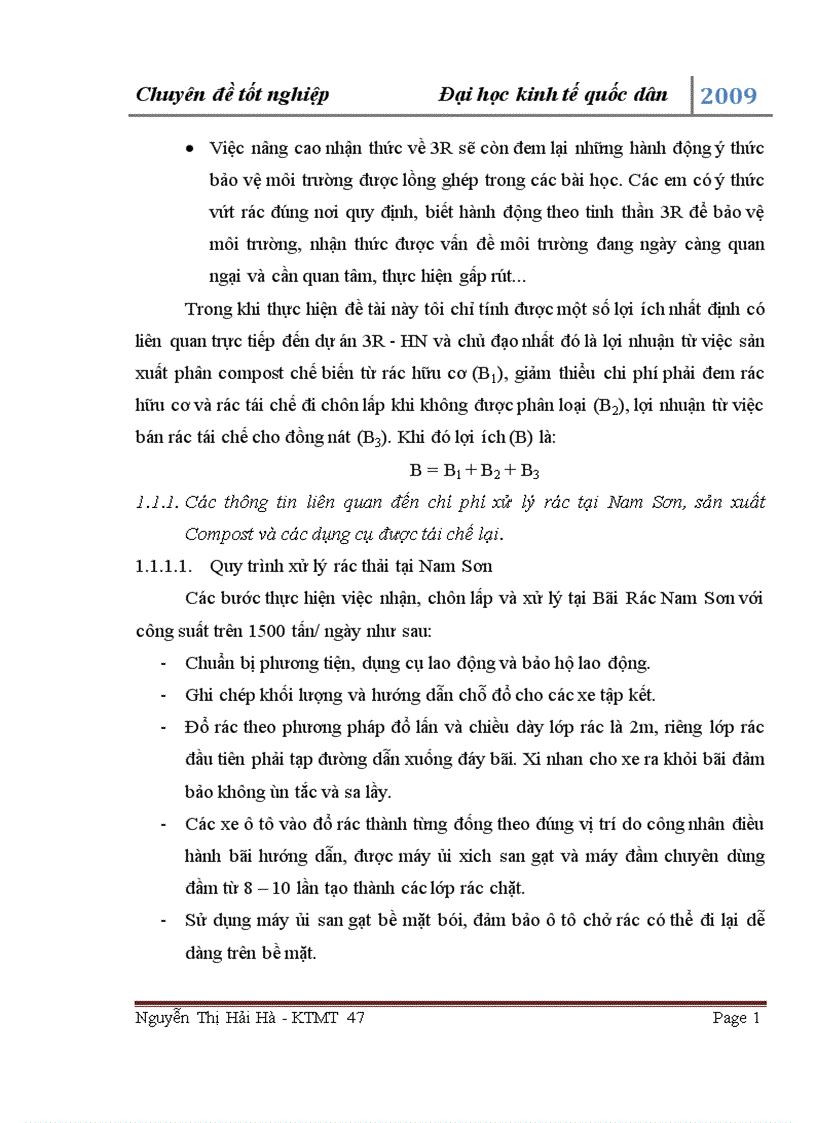 image for page Đánh giá hiệu quả của mô hinh giáo dục môi trường trong các trường tiểu học thuộc dự án 3R HN 1