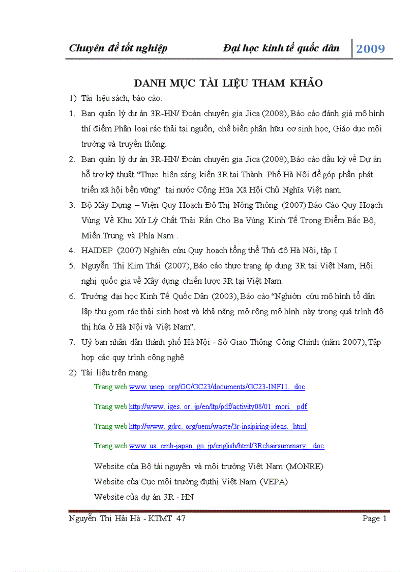 image for page Đánh giá hiệu quả của mô hinh giáo dục môi trường trong các trường tiểu học thuộc dự án 3R HN 1