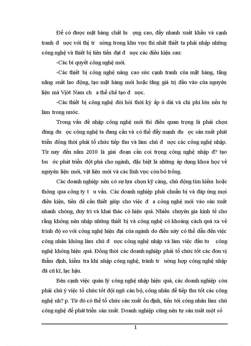 image for page thực trạng và giải pháp về đầu tư đổi mới công nghệ ngành dệt may Việt Nam 1