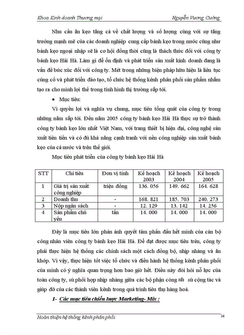 image for page Hoàn thiện hệ thống kênh phân phối của công ty bánh kẹo Hải Hà