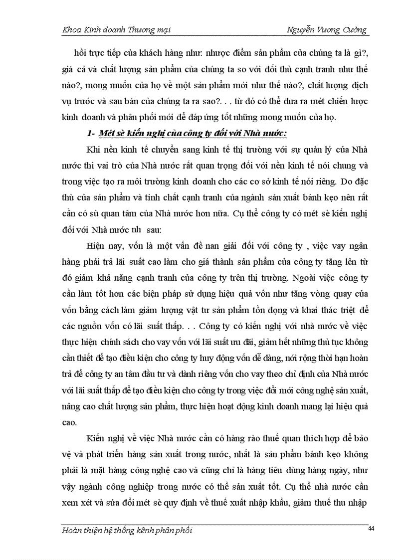 image for page Hoàn thiện hệ thống kênh phân phối của công ty bánh kẹo Hải Hà