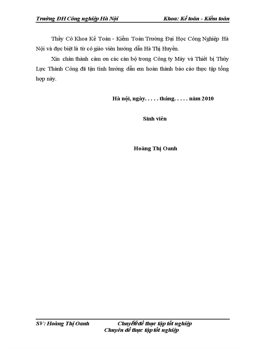 image for page Hoàn thiện công tác kế toán Nguyên vật liệu công cụ dụng cụ tại Công ty Cổ phần máy và Thiết bị thủy lực Thành Công 1