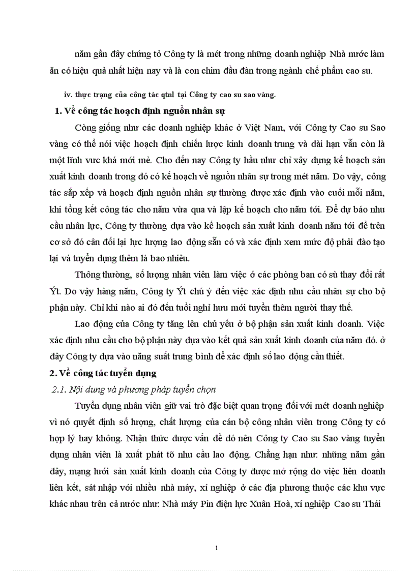 image for page Một số giải pháp nhằm hoàn thiện công tác QTNL tại công ty Cao Su Sao Vàng 1