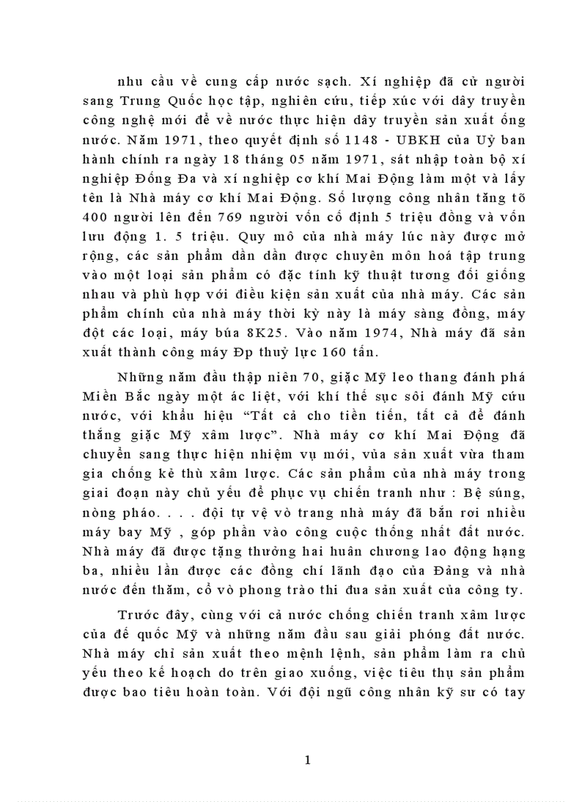 image for page Khảo sát tổng hợp tình hình sản xuất kinh doanh công ty Mai Động 1