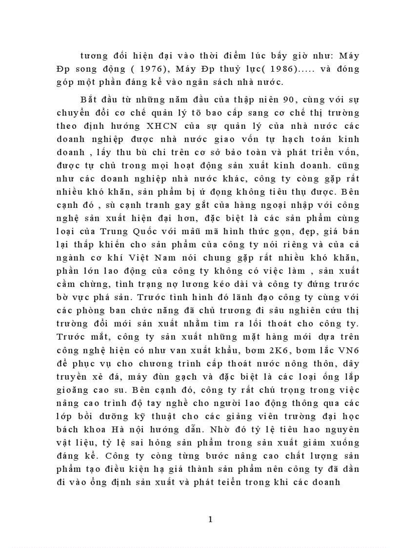 image for page Khảo sát tổng hợp tình hình sản xuất kinh doanh công ty Mai Động 1
