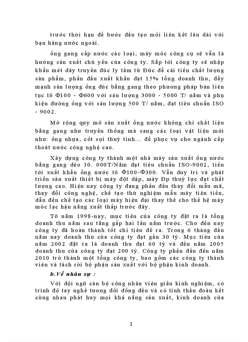 image for page Khảo sát tổng hợp tình hình sản xuất kinh doanh công ty Mai Động 1