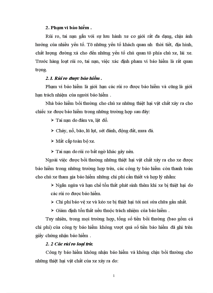 image for page Nâng cao hiệu quả kinh doanh nghiệp vụ bảo hiểm vật chất xe cơ giới tại Công ty cổ phần bảo hiểm PJICO 1