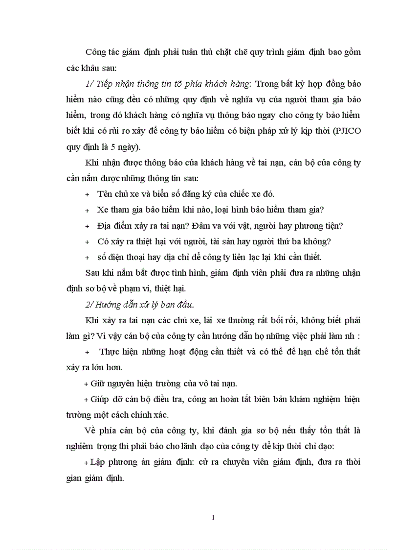 image for page Nâng cao hiệu quả kinh doanh nghiệp vụ bảo hiểm vật chất xe cơ giới tại Công ty cổ phần bảo hiểm PJICO 1