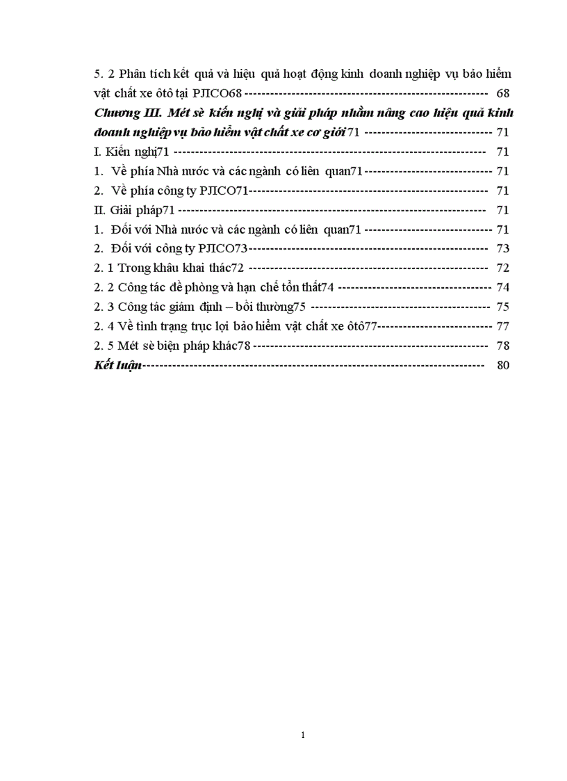 image for page Nâng cao hiệu quả kinh doanh nghiệp vụ bảo hiểm vật chất xe cơ giới tại Công ty cổ phần bảo hiểm PJICO 1