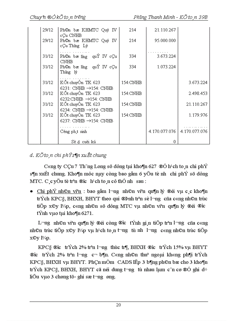 image for page Hoàn thiện công tác hạch toán chi phí sản xuất và tính giá thành sản phẩm tại Công ty Cầu 7 Thăng Long 1