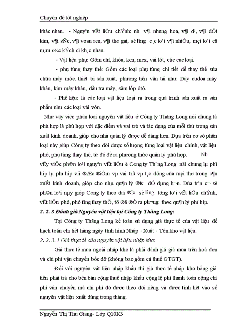 image for page Hoàn thiện công tác kế toán nguyên vật liệu tại Công ty Thăng Long TALIMEX 1