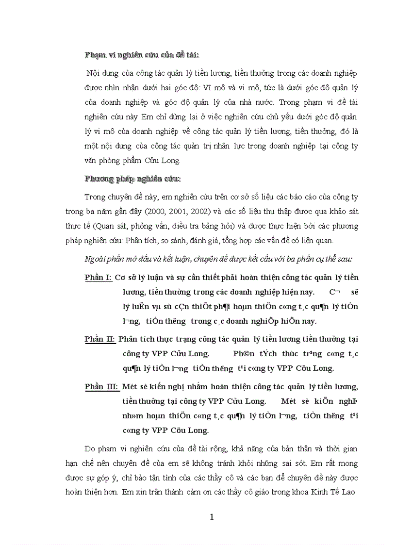 image for page Một số giải pháp nhằm hoàn thiện công tác quản lý tiền lương tiền thưởng tại công ty Văn Phòng Phẩm Cửu Long 1