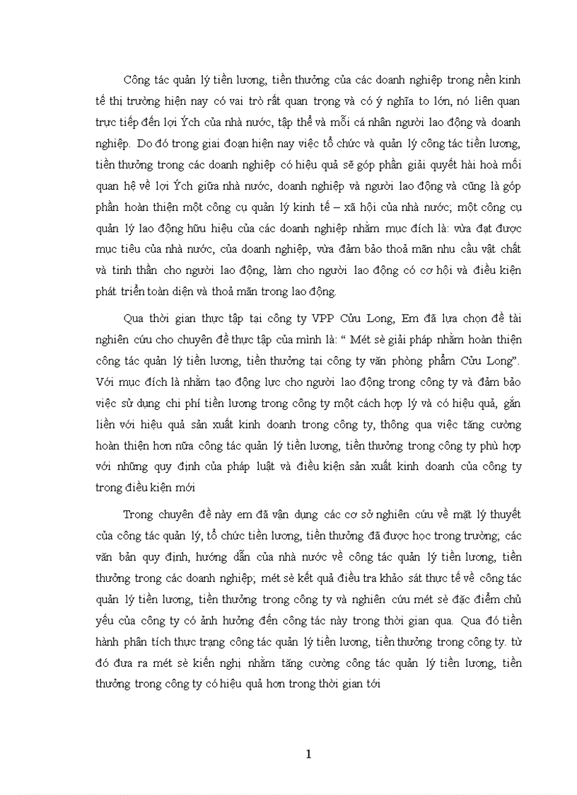 image for page Một số giải pháp nhằm hoàn thiện công tác quản lý tiền lương tiền thưởng tại công ty Văn Phòng Phẩm Cửu Long 1
