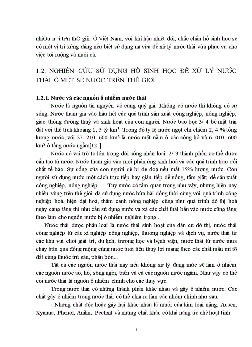 image for page Sử dụng hệ thống hồ sinh học kết hợp với hệ thống lọc qua hào đất để xử lý nước thải có nồng độ chất hữu cơ cao