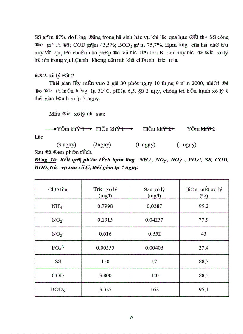 image for page Sử dụng hệ thống hồ sinh học kết hợp với hệ thống lọc qua hào đất để xử lý nước thải có nồng độ chất hữu cơ cao