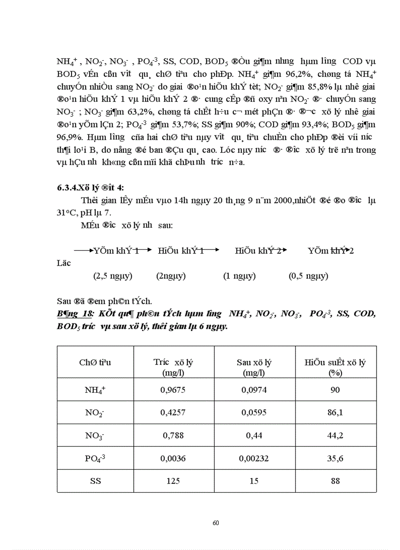image for page Sử dụng hệ thống hồ sinh học kết hợp với hệ thống lọc qua hào đất để xử lý nước thải có nồng độ chất hữu cơ cao