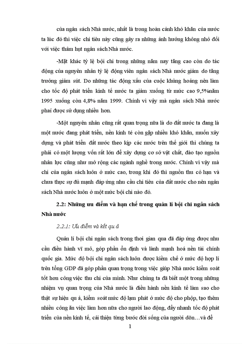 image for page Bội chi ngân sách Nhà nước ở Việt Nam hiện nay thực trạng và giải pháp 1