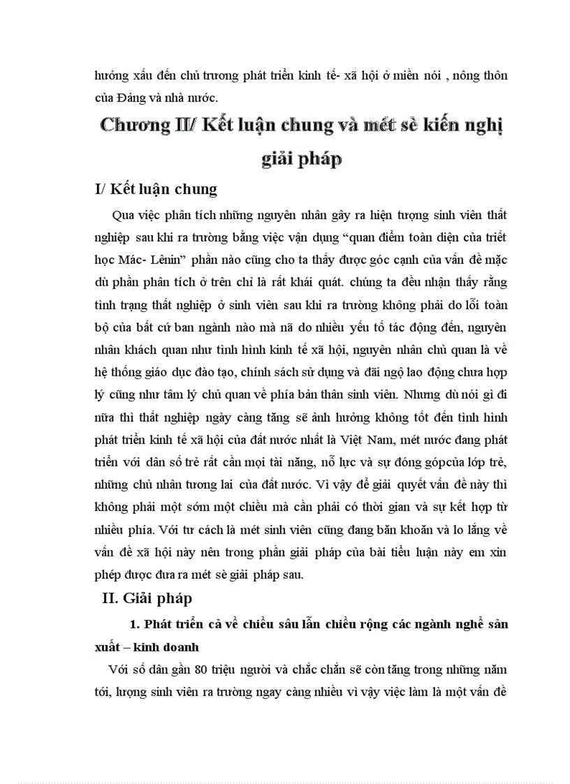 image for page Vận dụng quan điểm toàn diện của triết học Mác Lê Nin giải thích nguyên nhân và giải pháp