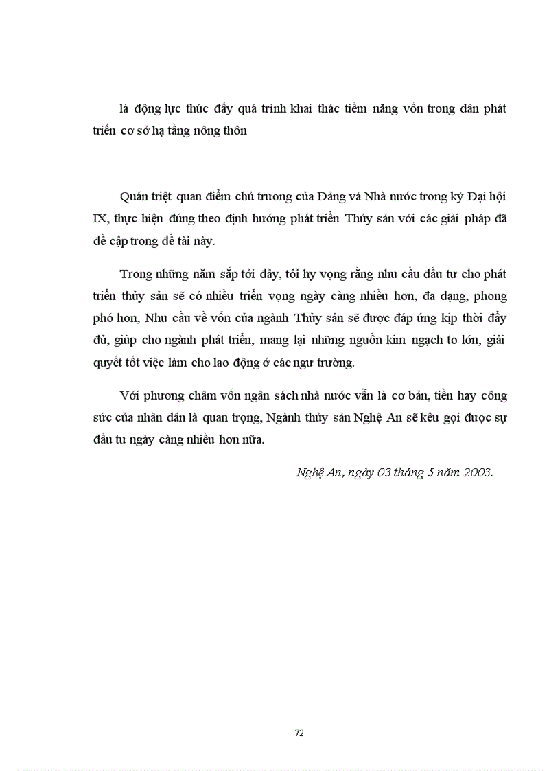 image for page Thực trạng huy động và sử dụng vốn đầu tư của ngành nuôi trồng thủy sản Nghệ An