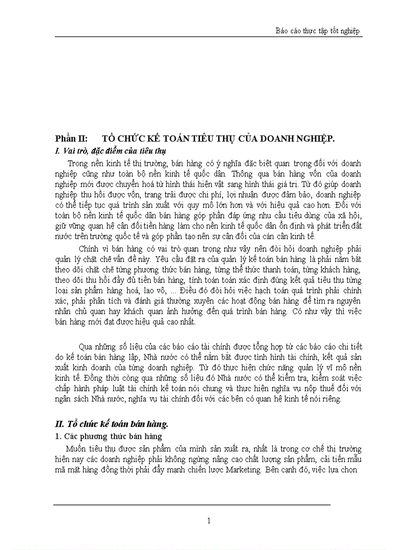 image for page Tình hình tiêu thụ của xí nghiệp và Những vấn đề còn tồn tại một số kiến nghị nhằm hoàn thiện công tác kế toán tiêu thụ tại xí nghiệp vật tư chế biến hàng xuất khẩu I