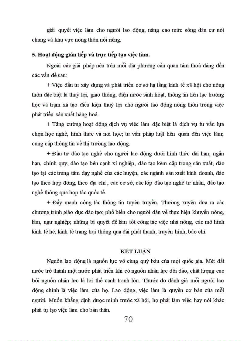 image for page Một số giải pháp tạo việc làm cho người lao động ở nông thôn Việt Nam hiện nay