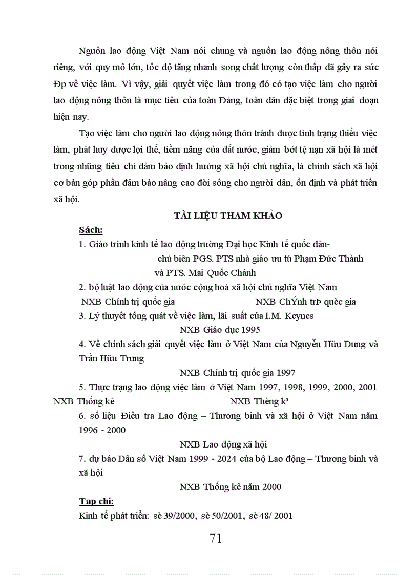 image for page Một số giải pháp tạo việc làm cho người lao động ở nông thôn Việt Nam hiện nay