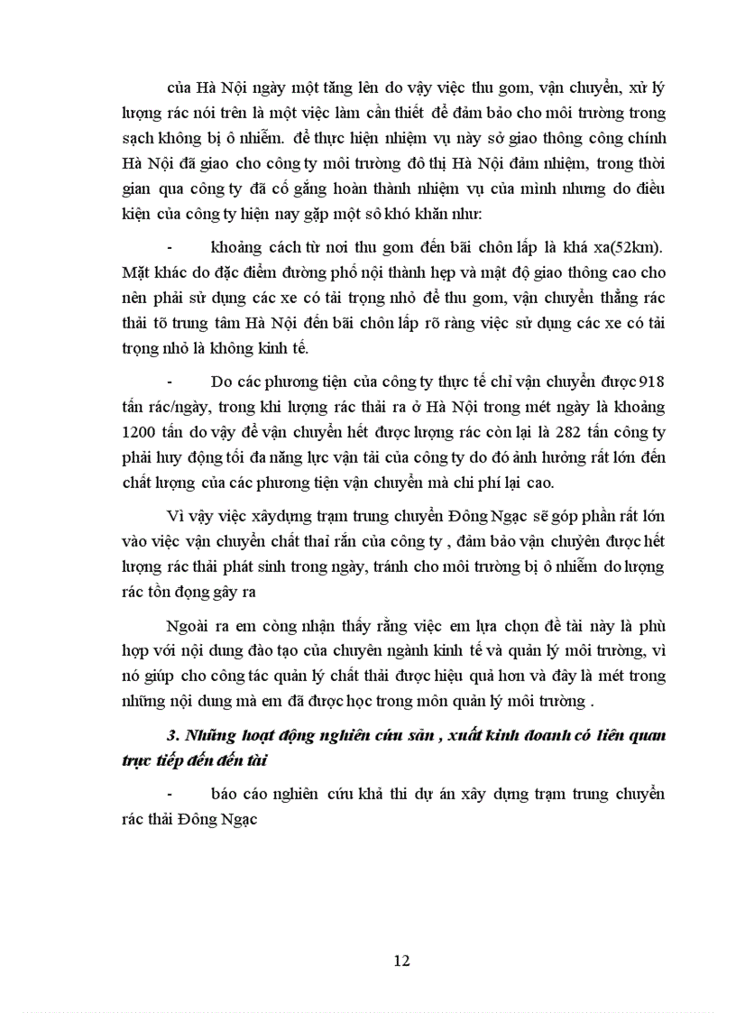 image for page Báo cáo thực tập tại Công ty môi trường đô thị Hà Nội