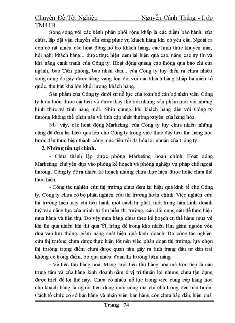 image for page Chiến lược Marketing của Công ty Vật Tư Bưu Điện I trong thời gian tới 1