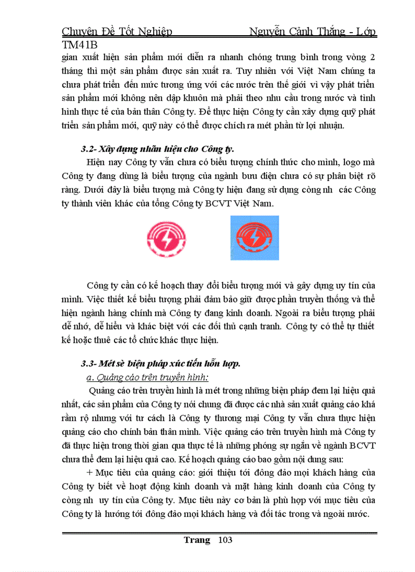 image for page Chiến lược Marketing của Công ty Vật Tư Bưu Điện I trong thời gian tới 1