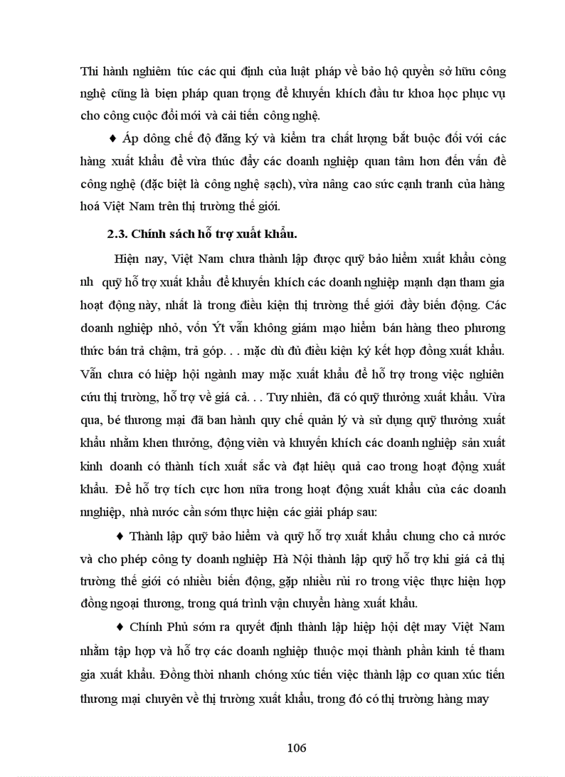 image for page Một số giải pháp nâng cao sức cạnh tranh hàng may mặc của công ty HANOSIMEX trên thị trường EU