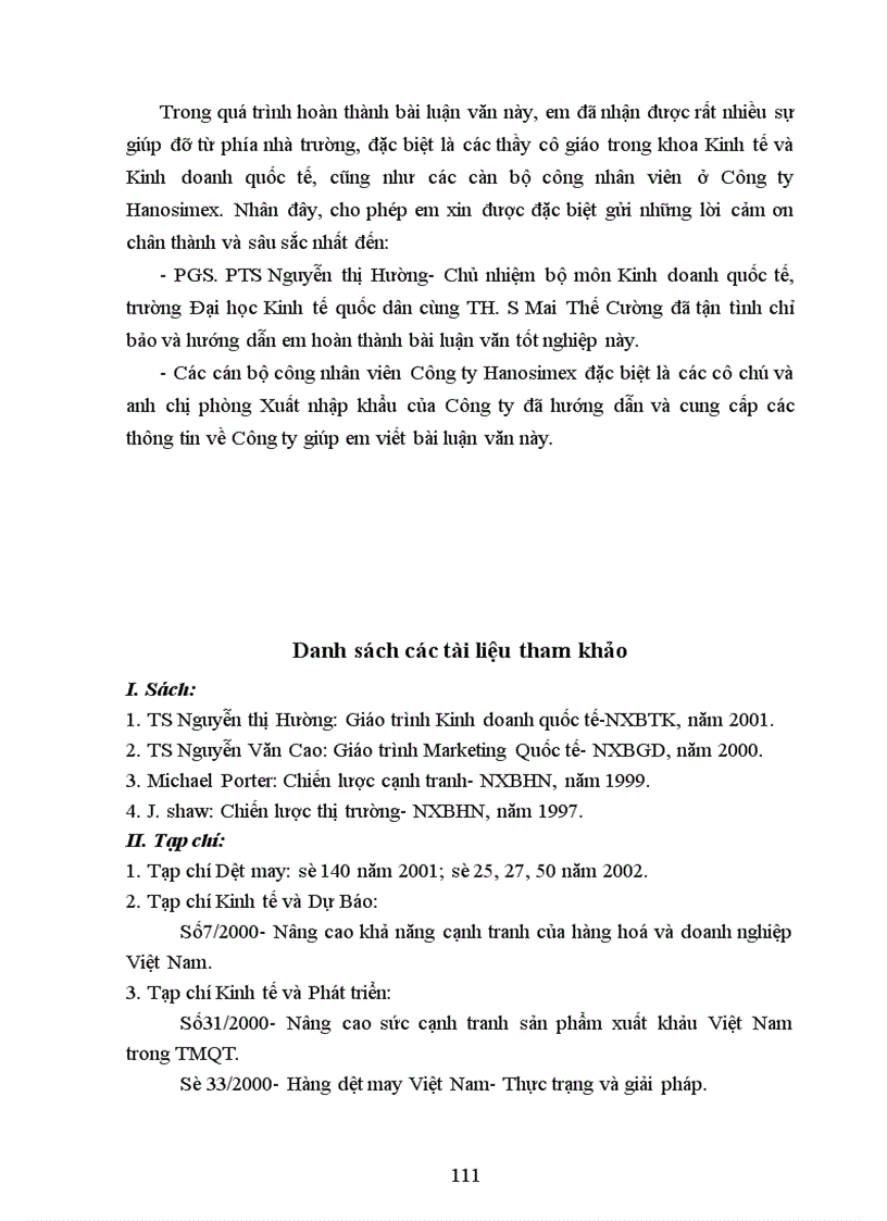 image for page Một số giải pháp nâng cao sức cạnh tranh hàng may mặc của công ty HANOSIMEX trên thị trường EU