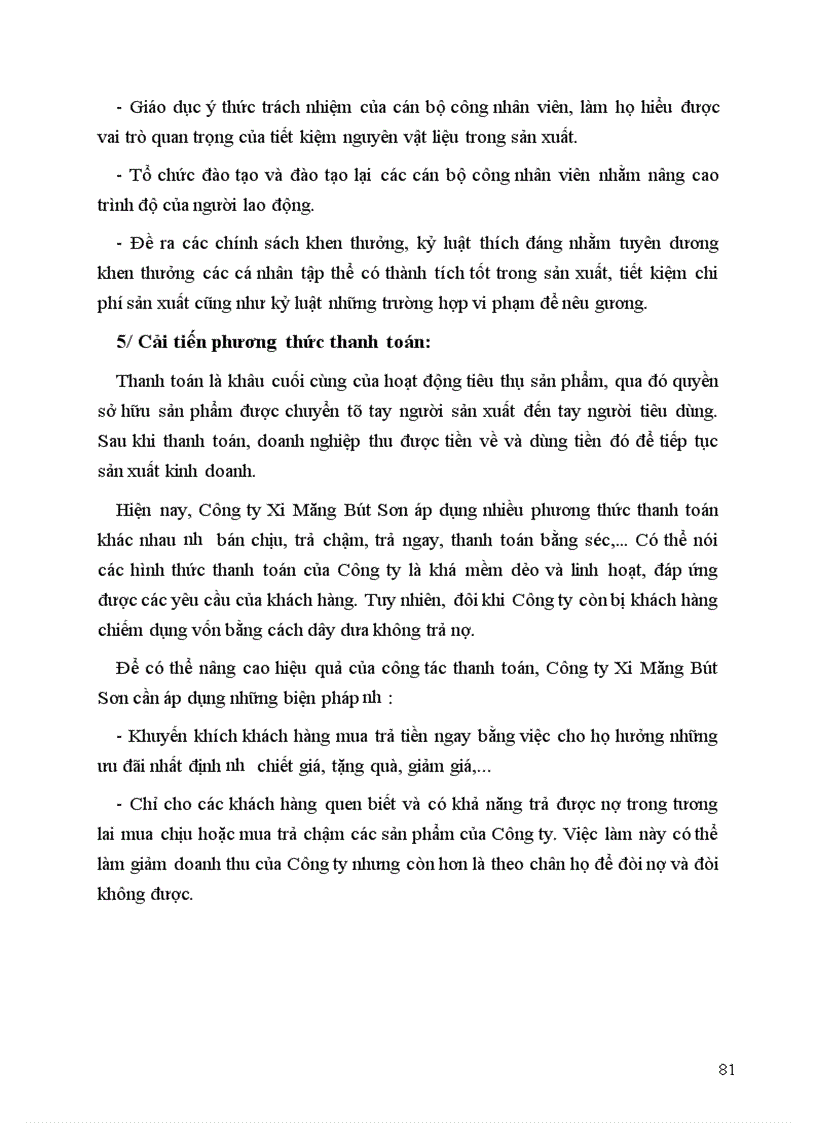 image for page Một số biện pháp nhằm đẩy mạnh hoạt động tiêu thụ sản phẩm ở Công ty Xi Măng Bút Sơn