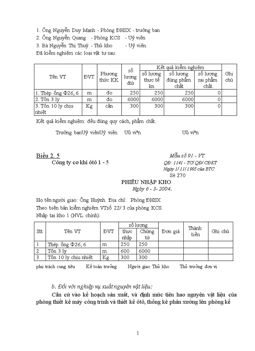 image for page Hoàn thiện công tác hạch toán nguyên vật liệu với việc tăng cường hiệu quả sử dụng nguyên vật liệu tại Công ty cơ khí ô tô 1 5 1