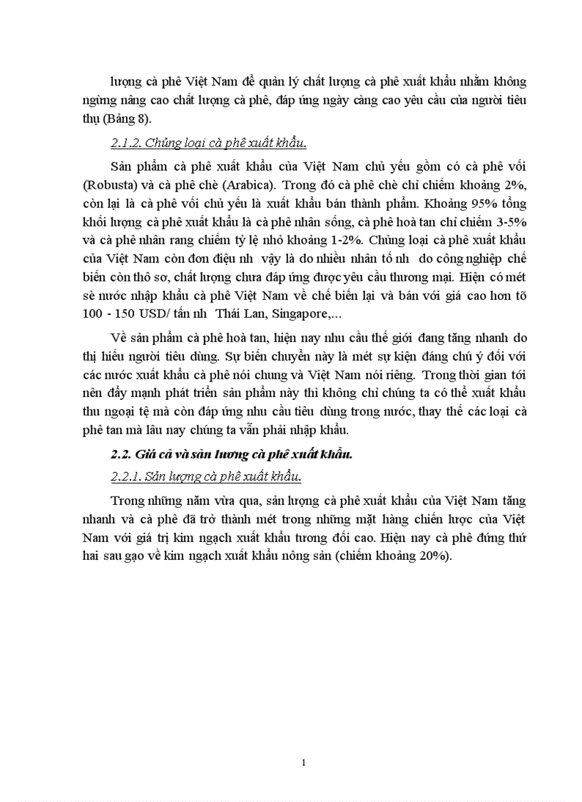 image for page Phương hướng và giải pháp nhằm đẩy mạnh xuất khẩu cà phê Việt Nam giai đoạn 2002 2010 1